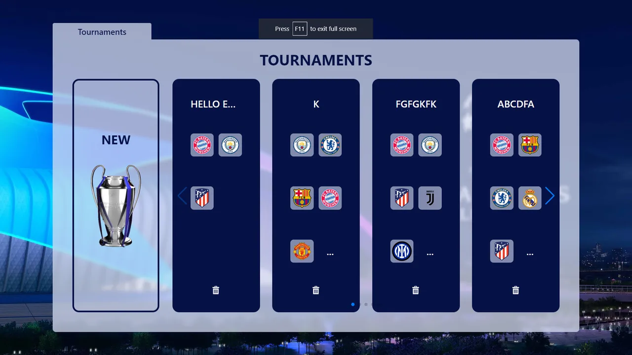 FIFA Points Table Simulator interface